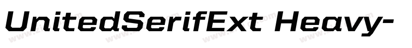 UnitedSerifExt Heavy字体转换